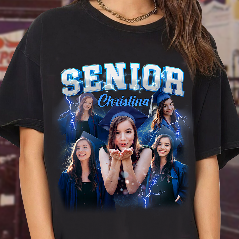 Senior 2025 Graduation Personalized T-Shirt - Personalized Custom Unisex T-Shirt