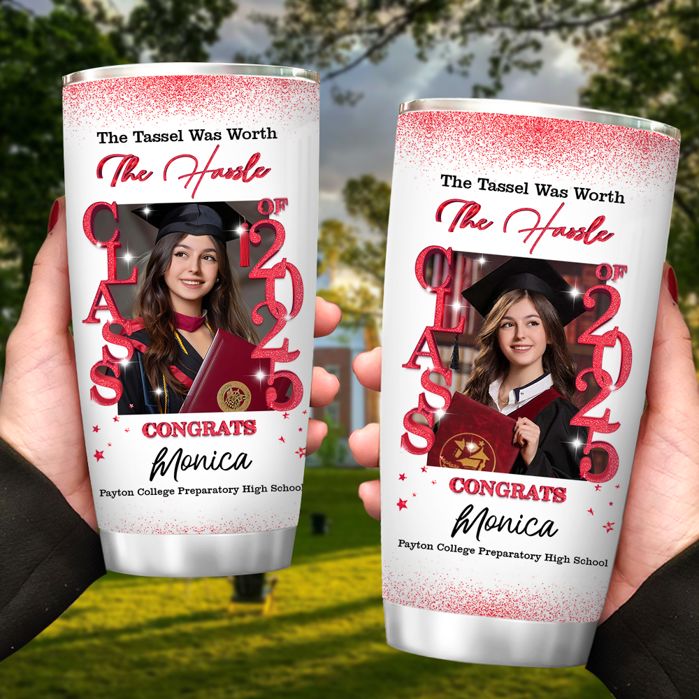 Class Of 2025 Custom Graduation Tumbler -  Personalized Custom Tumbler