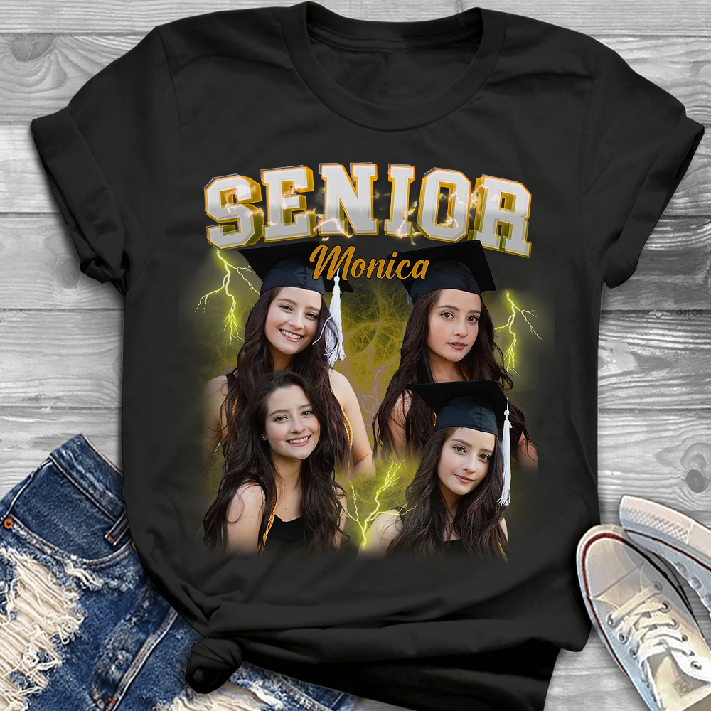 Senior 2025 Graduation Personalized T-Shirt - Personalized Custom Unisex T-Shirt