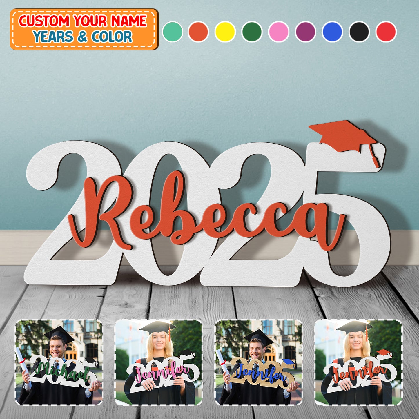 Graduation name sign - Graduation decorations