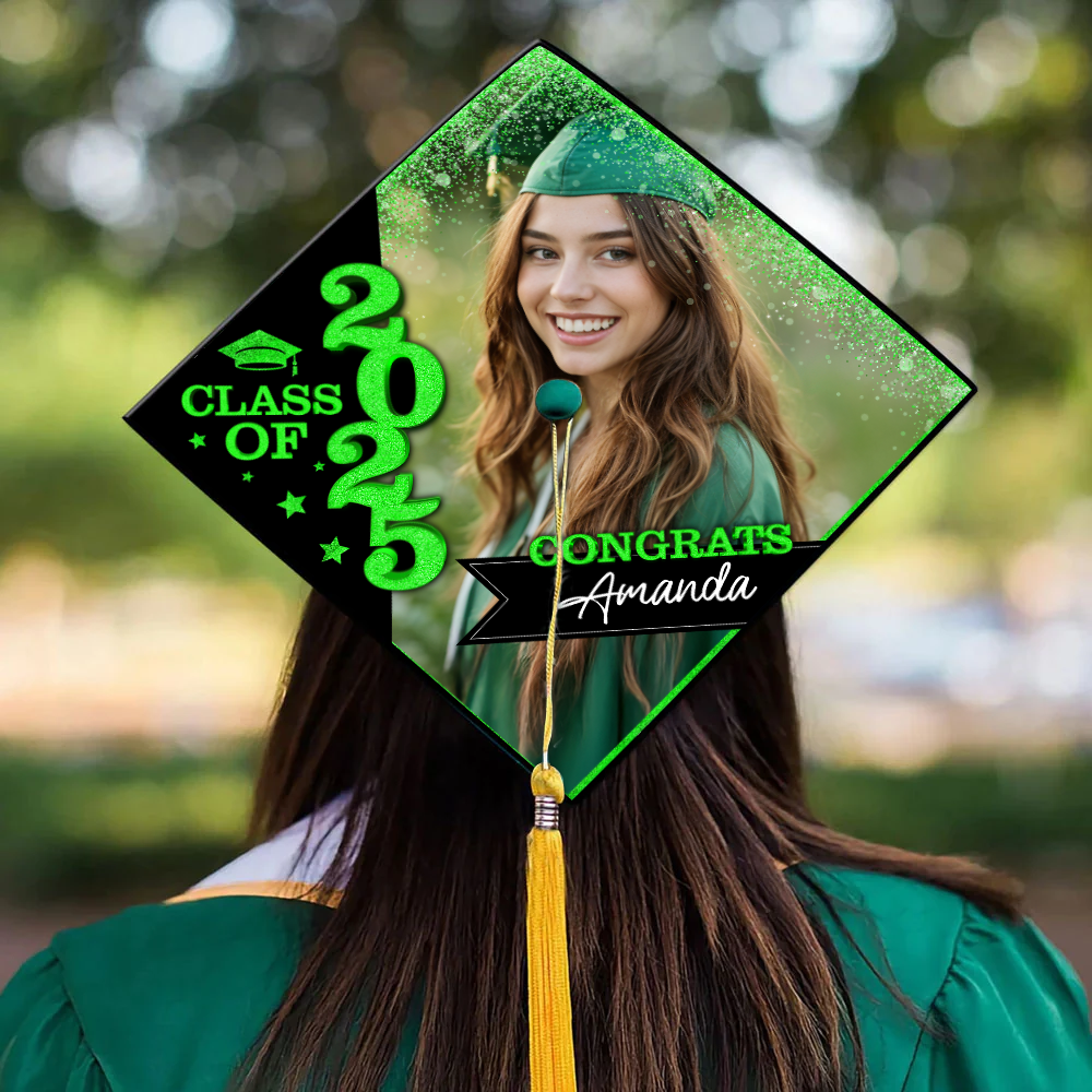 Gliiter Cap Topper Class Of 2026 - Graduation Decoration - Decorations For Grad Cap