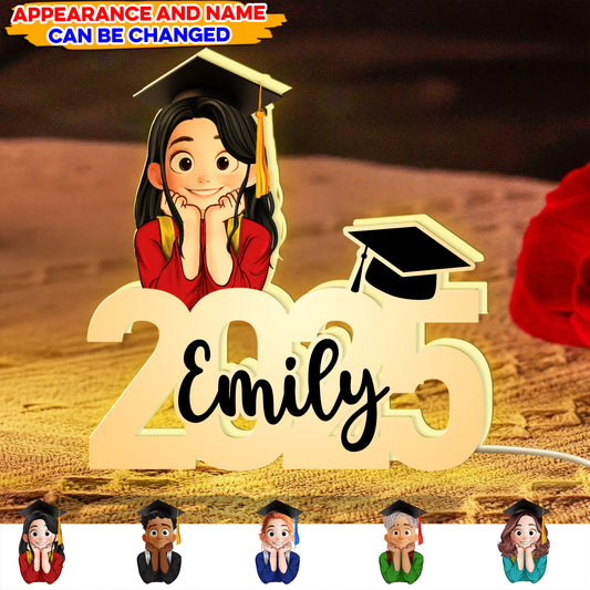 Class Of 2025 Graduation Personalized Light Box, Graduation Gift, Graduation Party Decoration