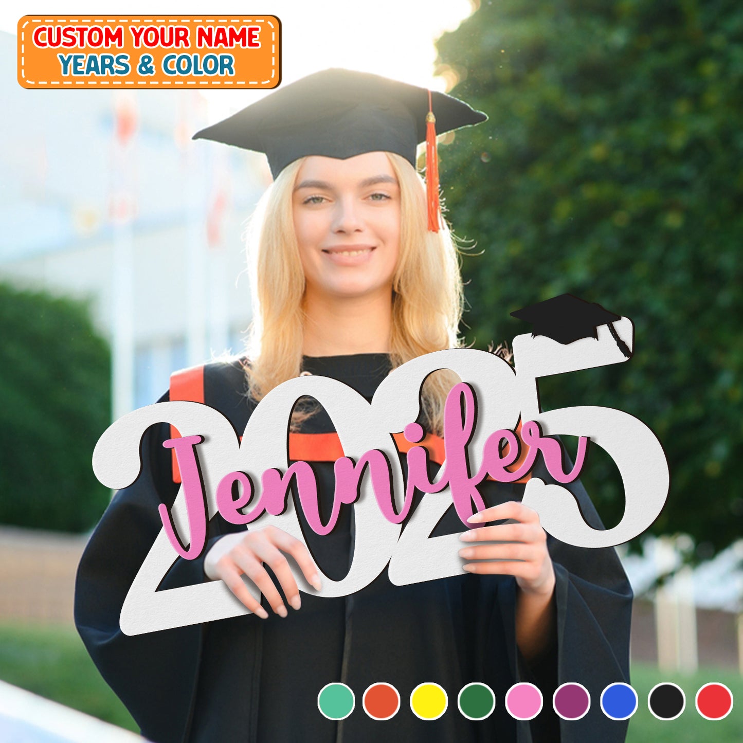 Graduation name sign - Graduation decorations