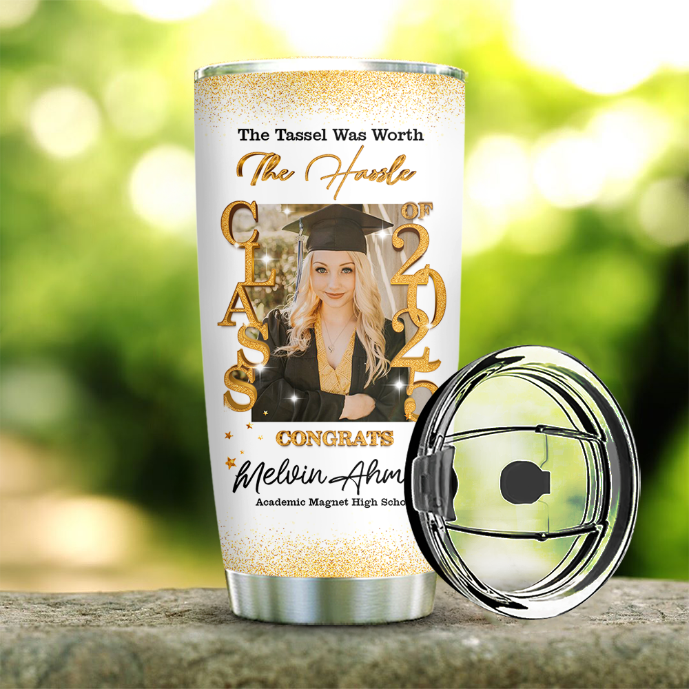 Class Of 2025 Custom Graduation Tumbler -  Personalized Custom Tumbler