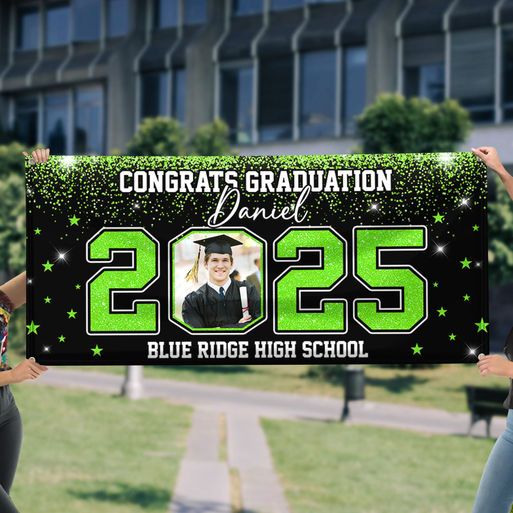 Class Of 2025 Custom Photo - Graduation Banner - Unique Graduation Gift - Door Banner
