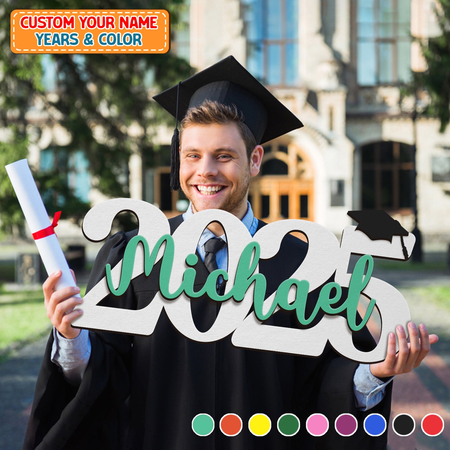 Graduation name sign - Graduation decorations