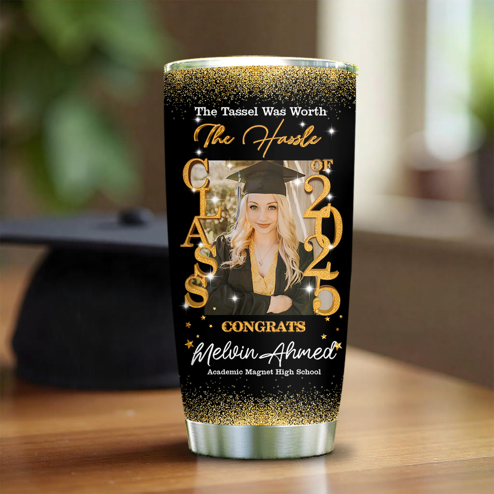 Class Of 2025 Custom Graduation Tumbler -  Personalized Custom Tumbler