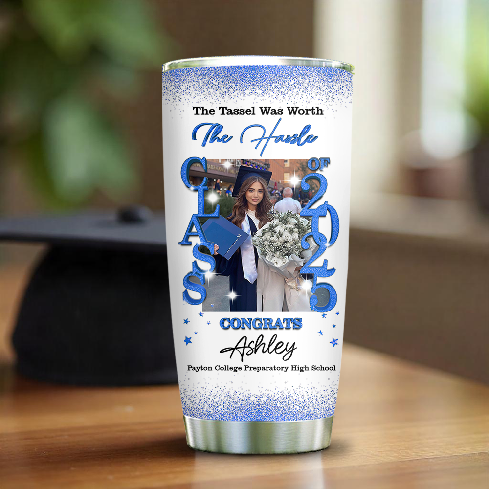 Class Of 2025 Custom Graduation Tumbler -  Personalized Custom Tumbler