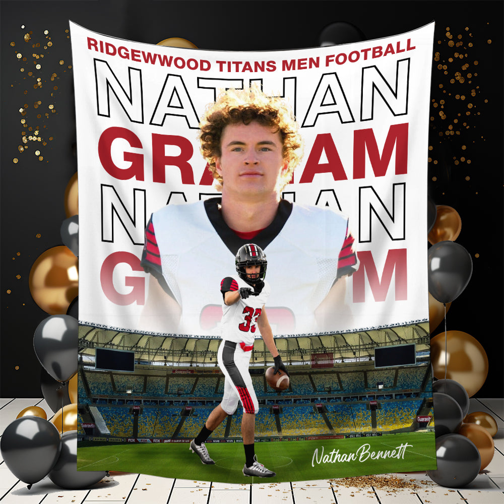 Sport Graduation Backdrop - Custom Class of 2025 Graduation Party Backdrop - Personalized Backdrop Graduation Party
