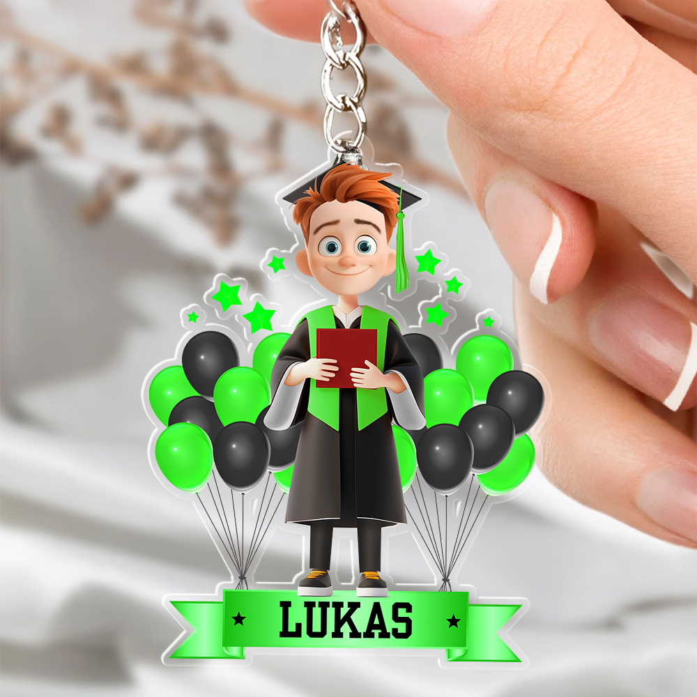 Custom Class of 2025 - Graduation Car Hanging - Personalized Graduation Keychain