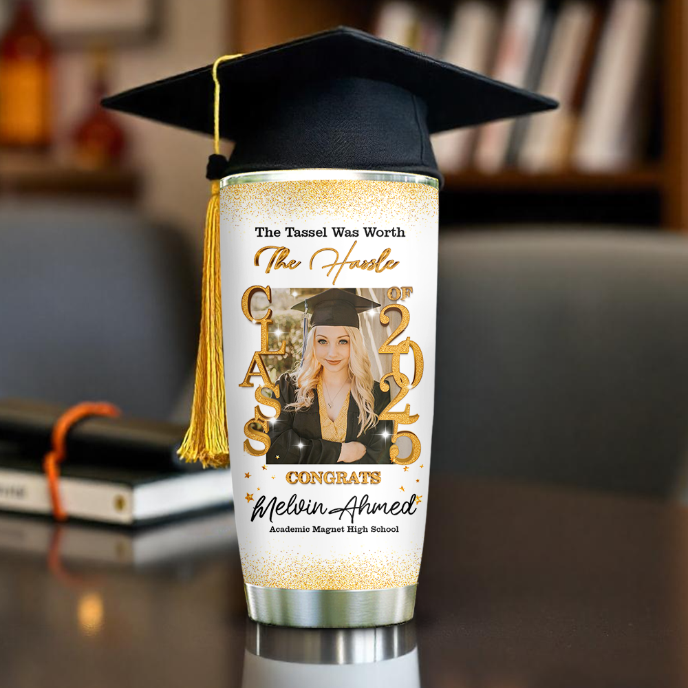Class Of 2025 Custom Graduation Tumbler -  Personalized Custom Tumbler