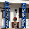 Graduation Door Banner, 2025 Grad Congratulations Front Door Hanging Banner, for Garage Doorframe