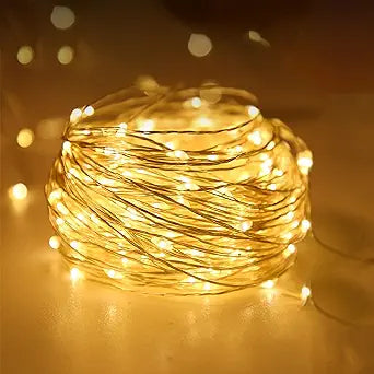 Mini Fairy Lights, Led Waterproof String Twinkle Lights for Decoration(Warm White, Battery not included)