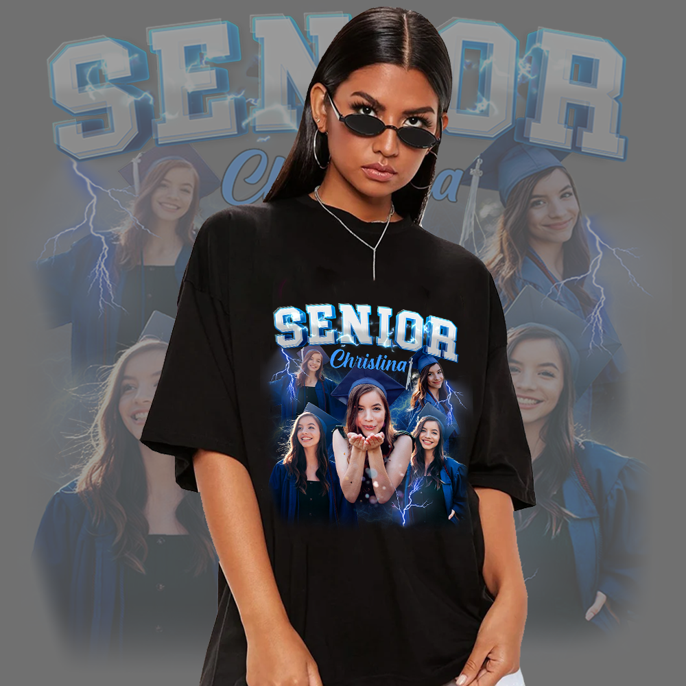 Senior 2025 Graduation Personalized T-Shirt - Personalized Custom Unisex T-Shirt