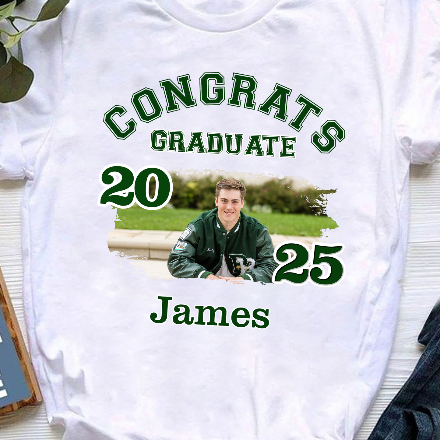 Congrats Graduate - Family Of Senior Graduation Class Of 2025 T-Shirt - Graduation Unisex T-Shirt