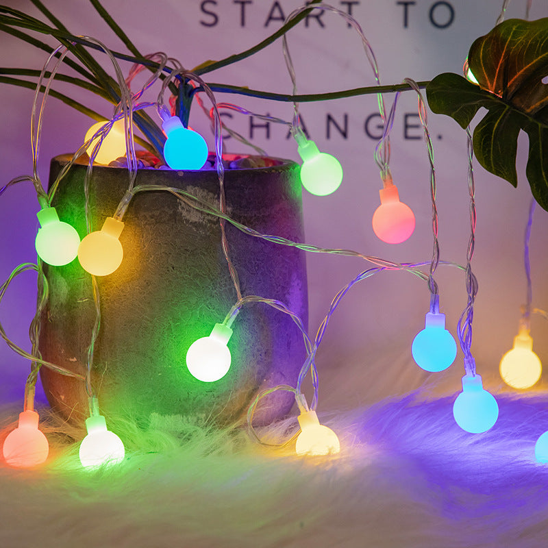 Colorful Globe Fairy Lights, Led Waterproof( Battery not included)