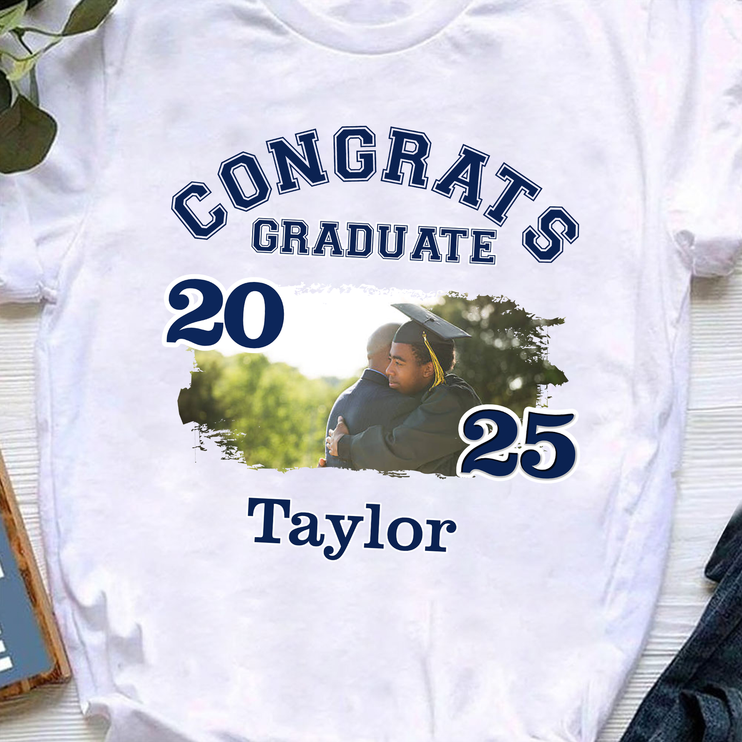 Congrats Graduate - Family Of Senior Graduation Class Of 2025 T-Shirt - Graduation Unisex T-Shirt