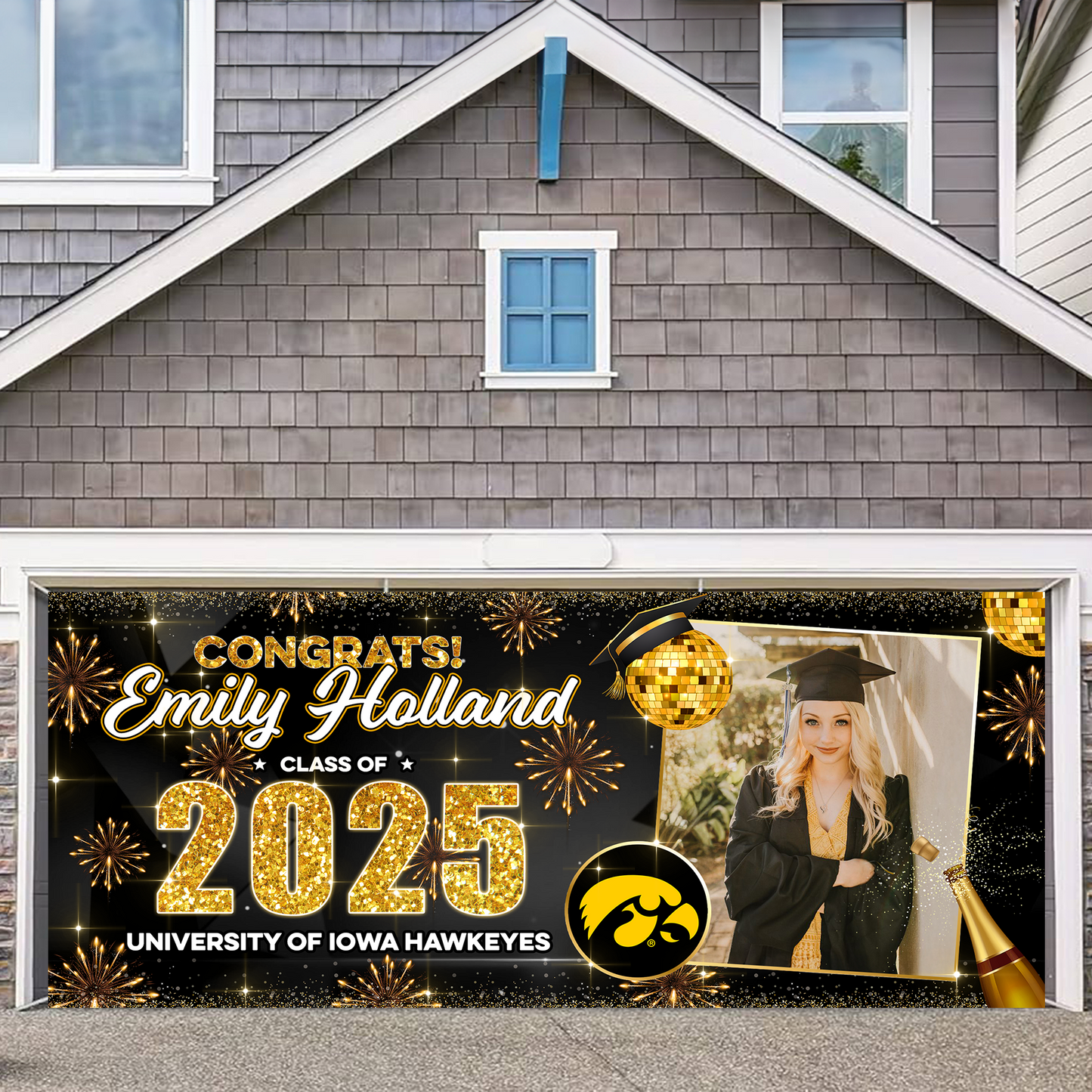 Trending 2025 Congratulations Class Of 2025 - Graduation Garage Door Decorations, Single Garage, Garage Door Banner