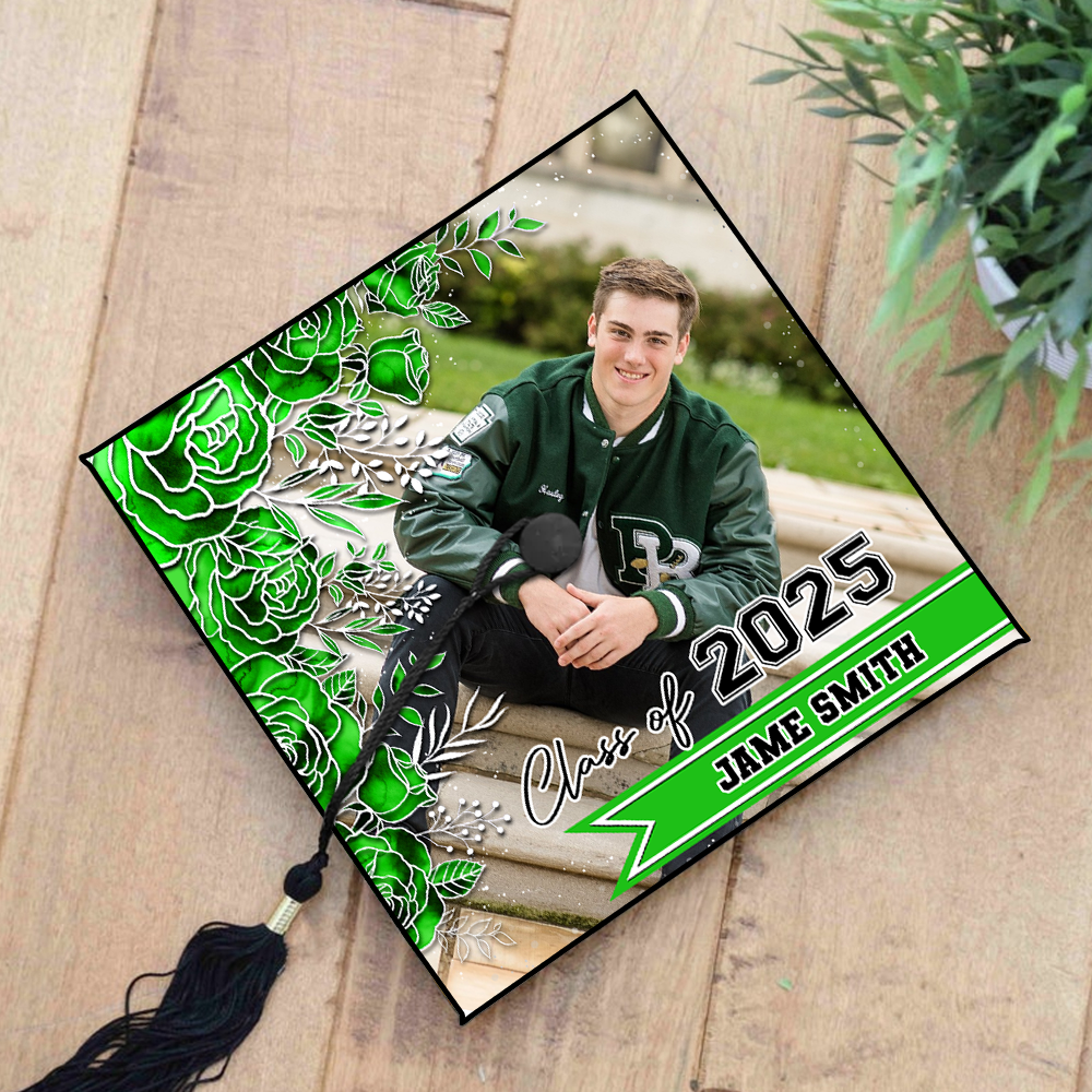 Flower Graduation Cap Topper Class Of 2025 - Graduation Decoration - Decorations For Grad Cap