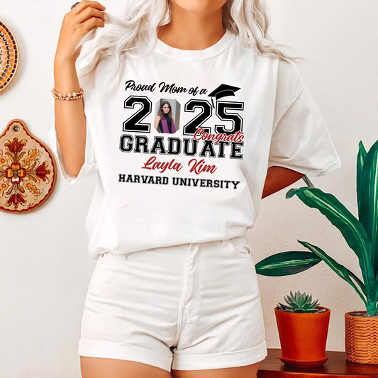 Proud Mom Dad - Family Of Senior Graduation Class Of 2025 T-Shirt - Graduation Unisex T-Shirt