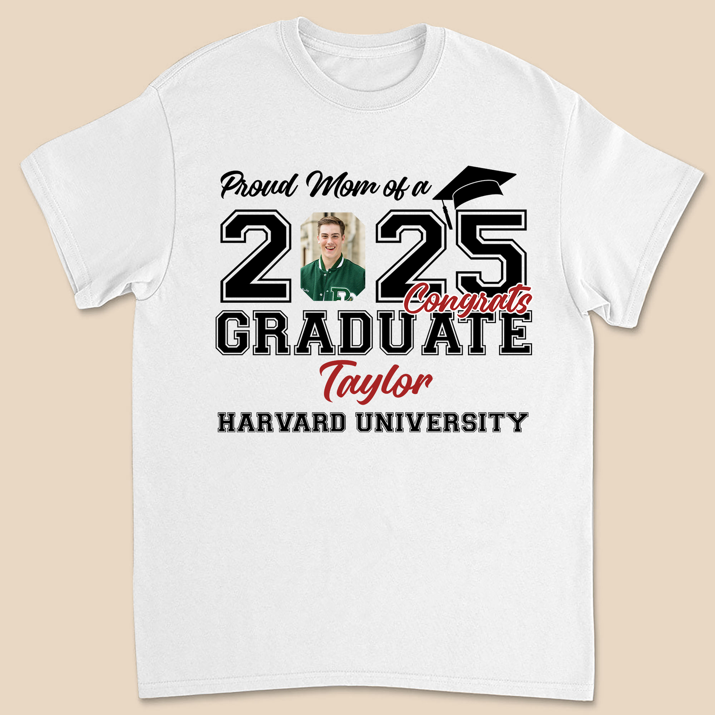 Proud Mom Dad - Family Of Senior Graduation Class Of 2025 T-Shirt - Graduation Unisex T-Shirt