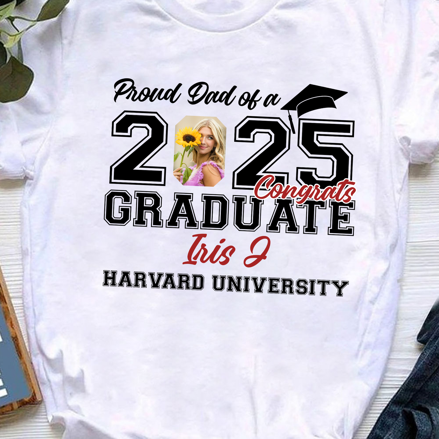 Proud Mom Dad - Family Of Senior Graduation Class Of 2025 T-Shirt - Graduation Unisex T-Shirt