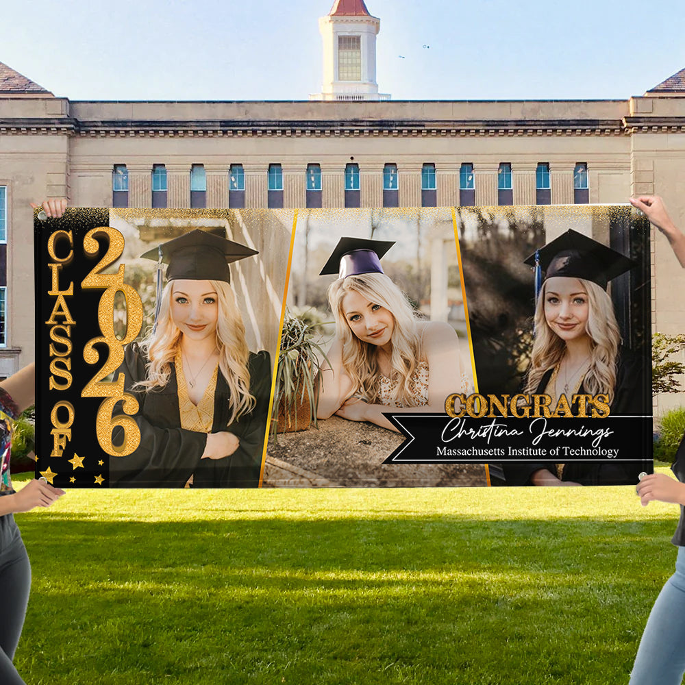 Congratulations Class Of 2026 - Graduation Banner - Unique Graduation Gift - Door Banner