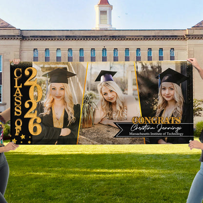 Congratulations Class Of 2026 - Graduation Banner - Unique Graduation Gift - Door Banner