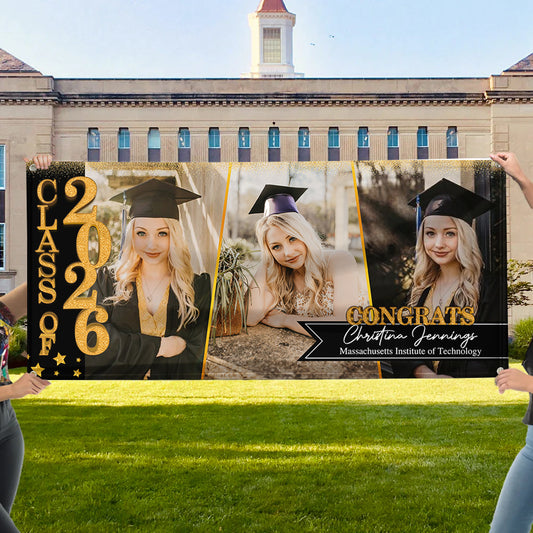 Congratulations Class Of 2026 - Graduation Banner - Unique Graduation Gift - Door Banner