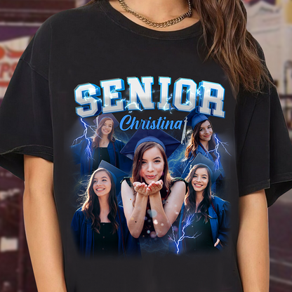 Senior 2025 Graduation Personalized T-Shirt  - Personalized Custom Unisex T-Shirt