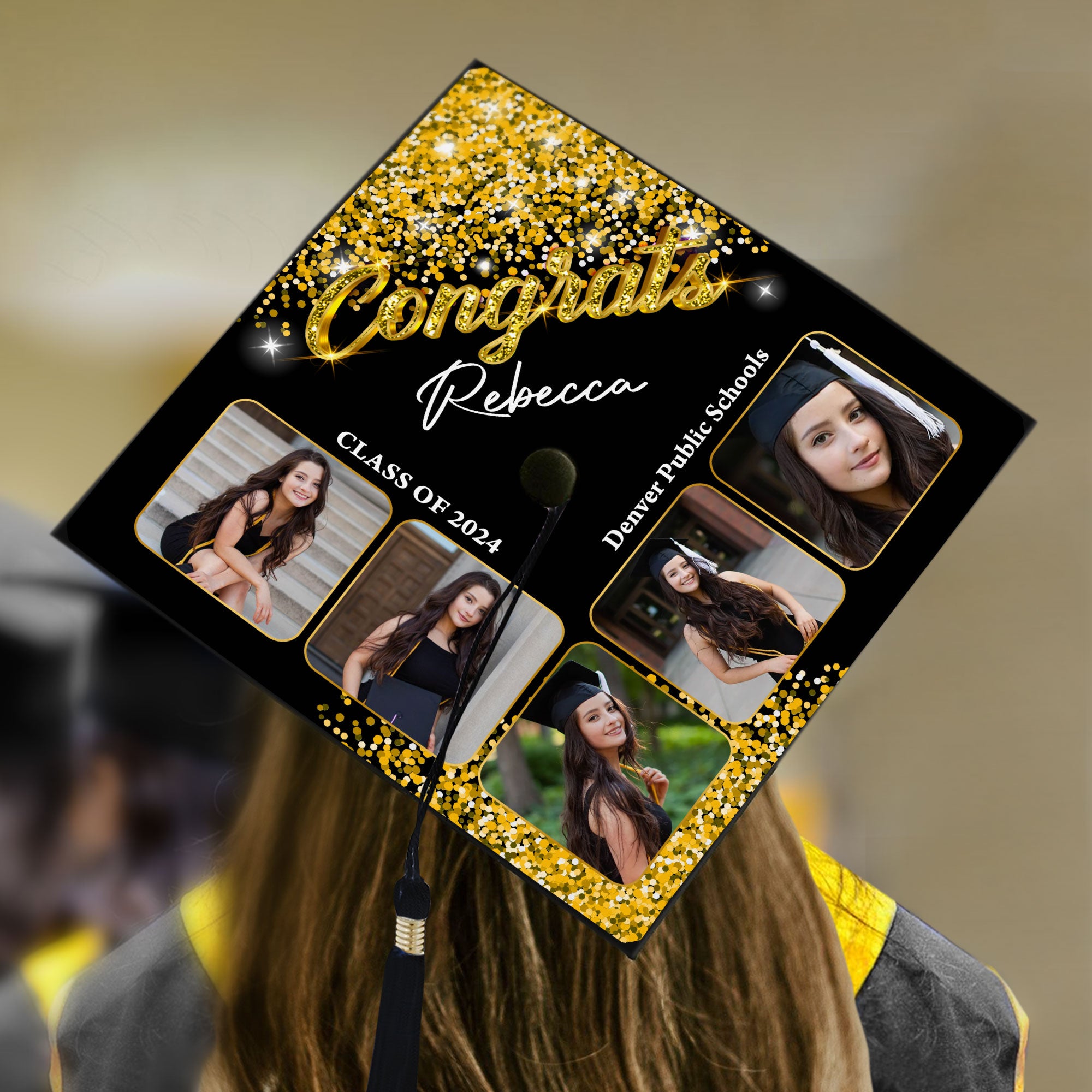 Personalized Graduation Cap Topper Class Of 2024 - Graduation Decoration - Decorations For Grad Cap