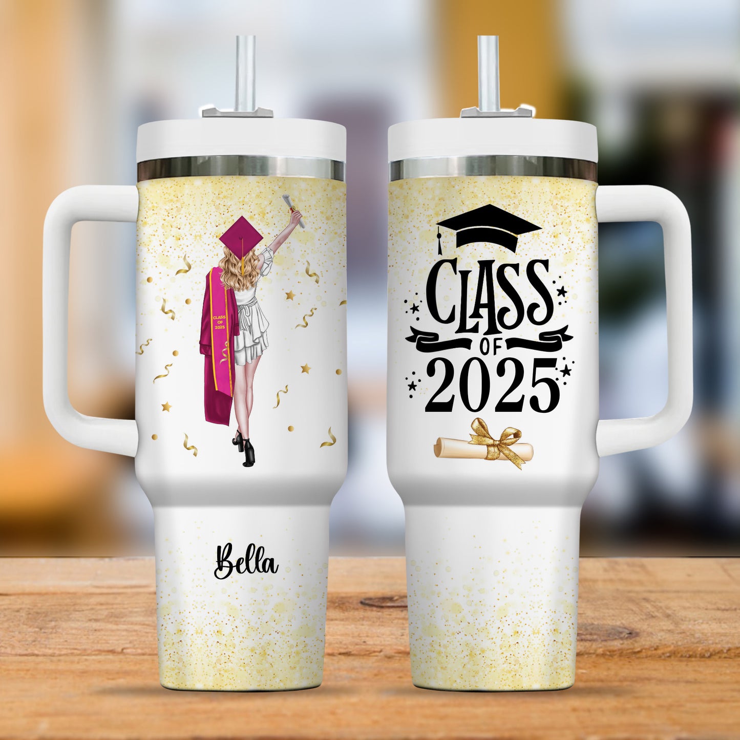 Class Of 2025 Graduated - Graduation 40oz Tumbler - Gift For Sister, Gift For Friends, Gift For Her - Personalized Custom Tumbler