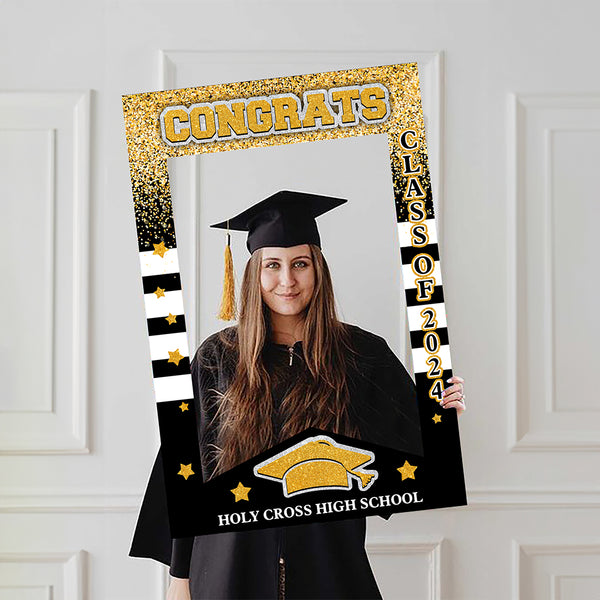 Class of 2024 - Custom Graduation Photo Booth Frame - Congrats Photo P ...