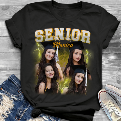 Senior 2025 Graduation Personalized T-Shirt  - Personalized Custom Unisex T-Shirt