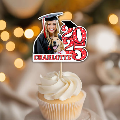 Class of 2025 Cupcake Topper - Cake Topper Only Paper