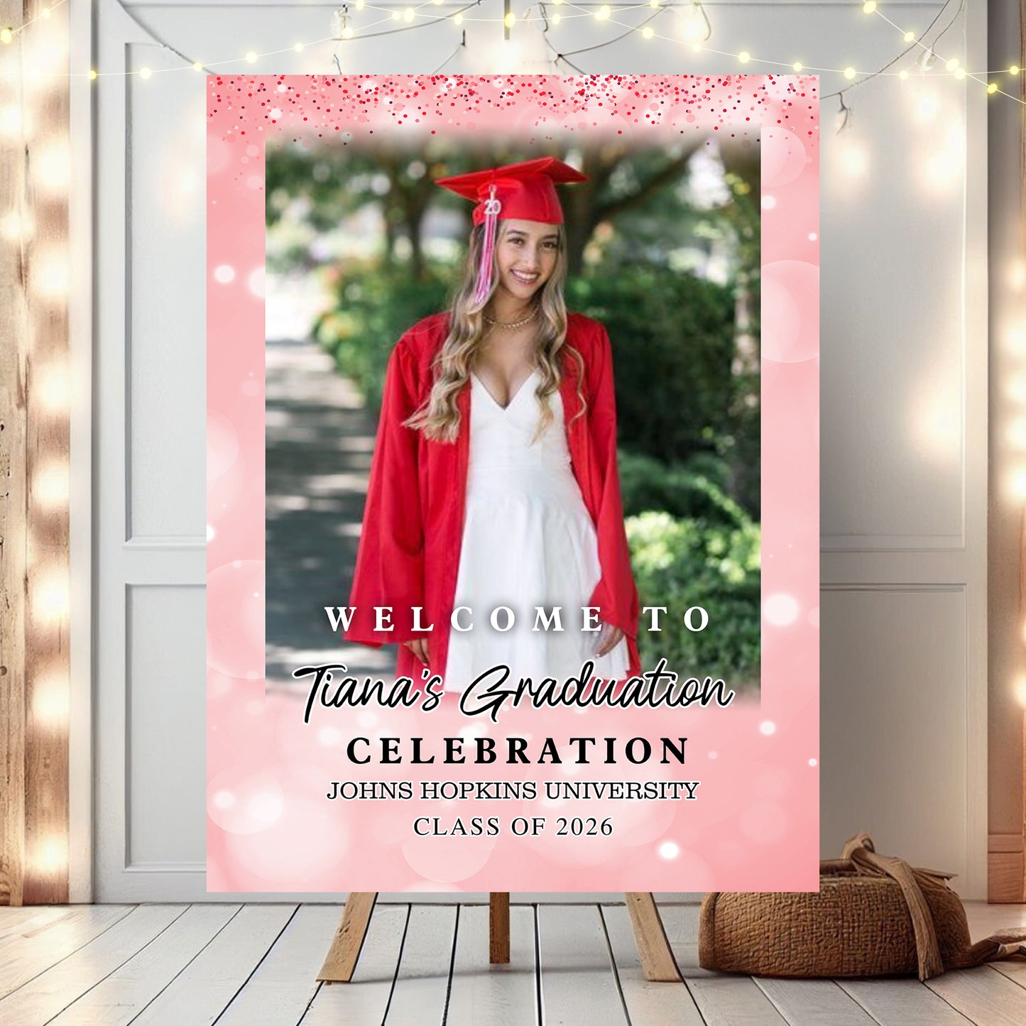 Shine Class Of 2026 Custom Photo - Graduation Party Welcome Sign -  Graduation Poster