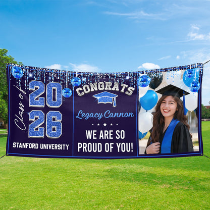 Disco Class Of 2026 - Graduation Banner - Unique Graduation Gift - Door Banner