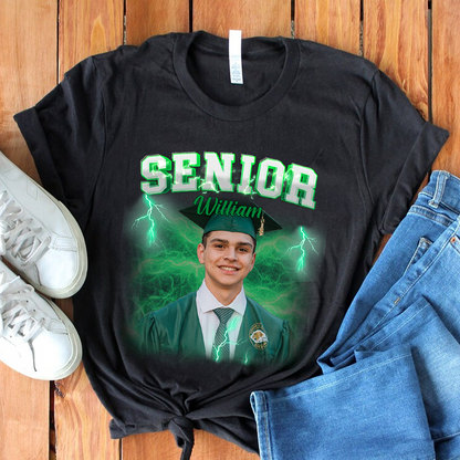 Senior 2025 Graduation Personalized T-Shirt  - Personalized Custom Unisex T-Shirt