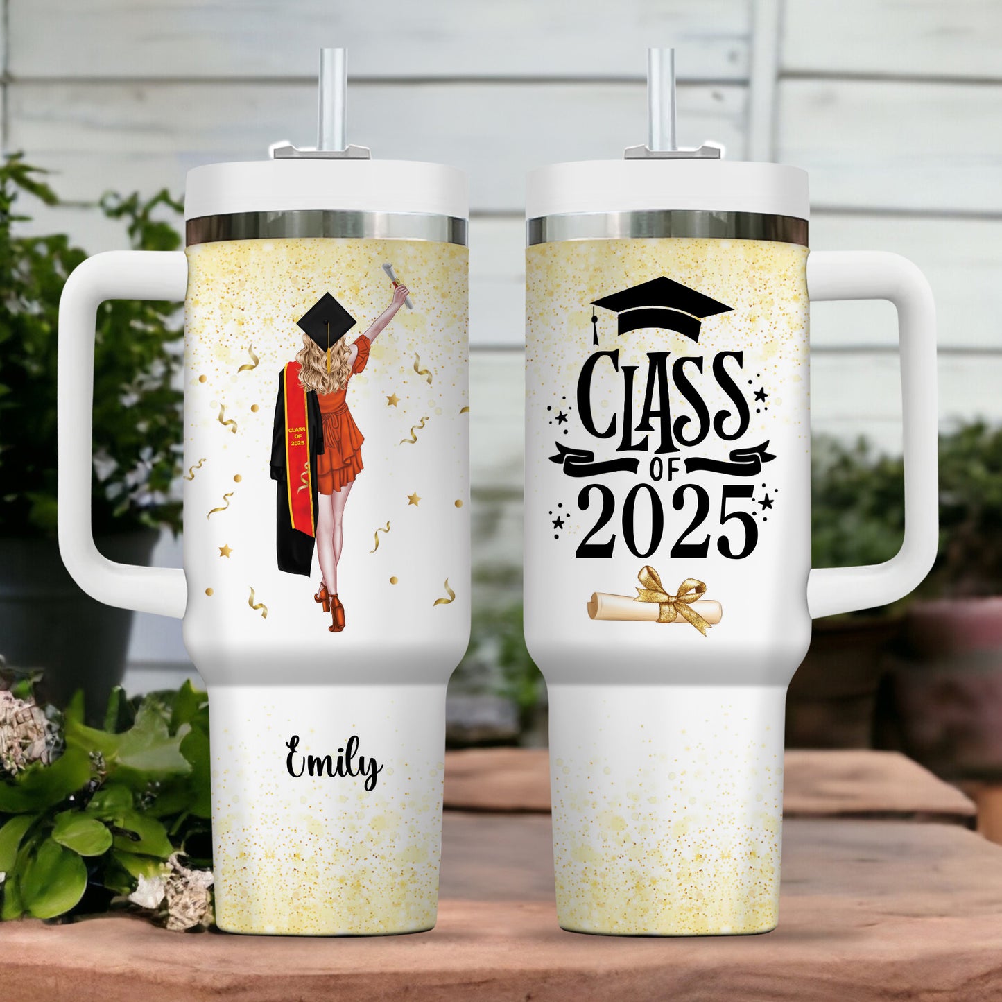 Class Of 2025 Graduated - Graduation 40oz Tumbler - Gift For Sister, Gift For Friends, Gift For Her - Personalized Custom Tumbler