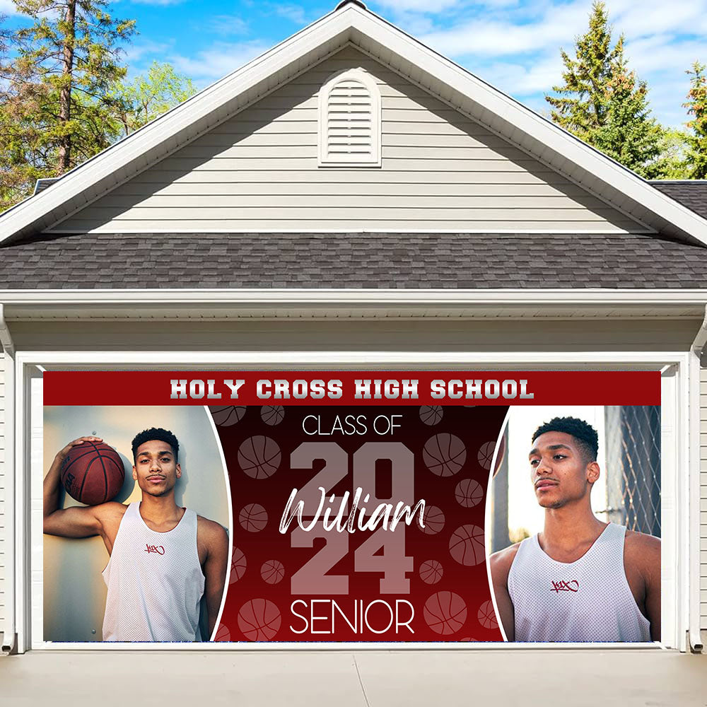 2024 Senior Congratulations Class Of 2024 - Graduation Garage Door Decorations, Single Garage, Garage Door Banner Covers - Garage Door Banner Decorations