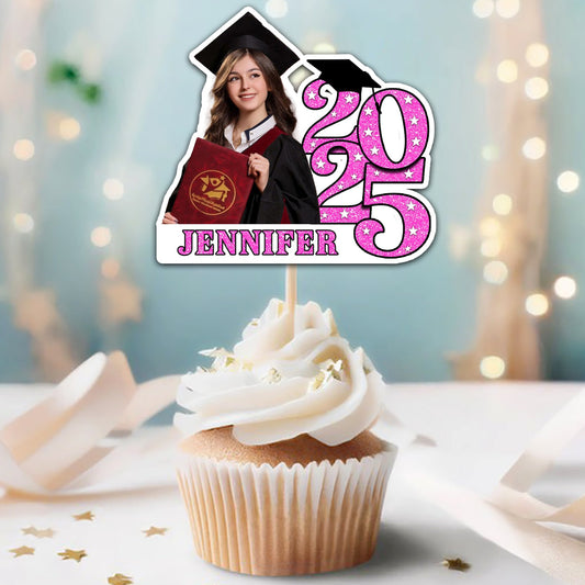 Class of 2025 Cupcake Topper - Cake Topper Only Paper