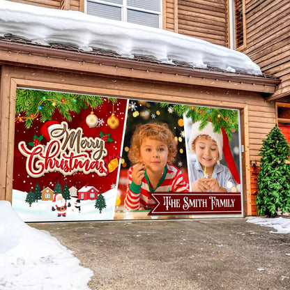 Merry Christmas Garage Door Decorations - Christmas Single Garage - Garage Door Banner Covers