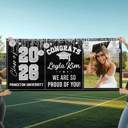 Disco Class Of 2026 - Graduation Banner - Unique Graduation Gift - Door Banner