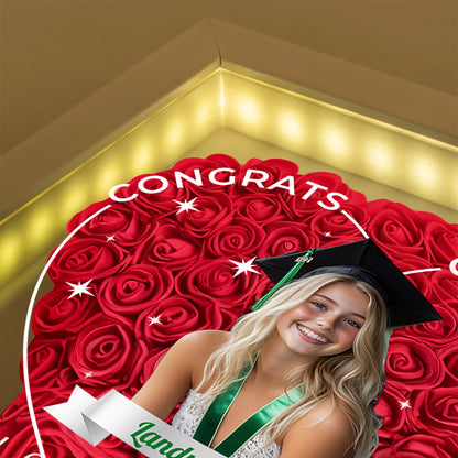 Class of 2025 Graduation Gift Box - Personalized Flower Shadow Box