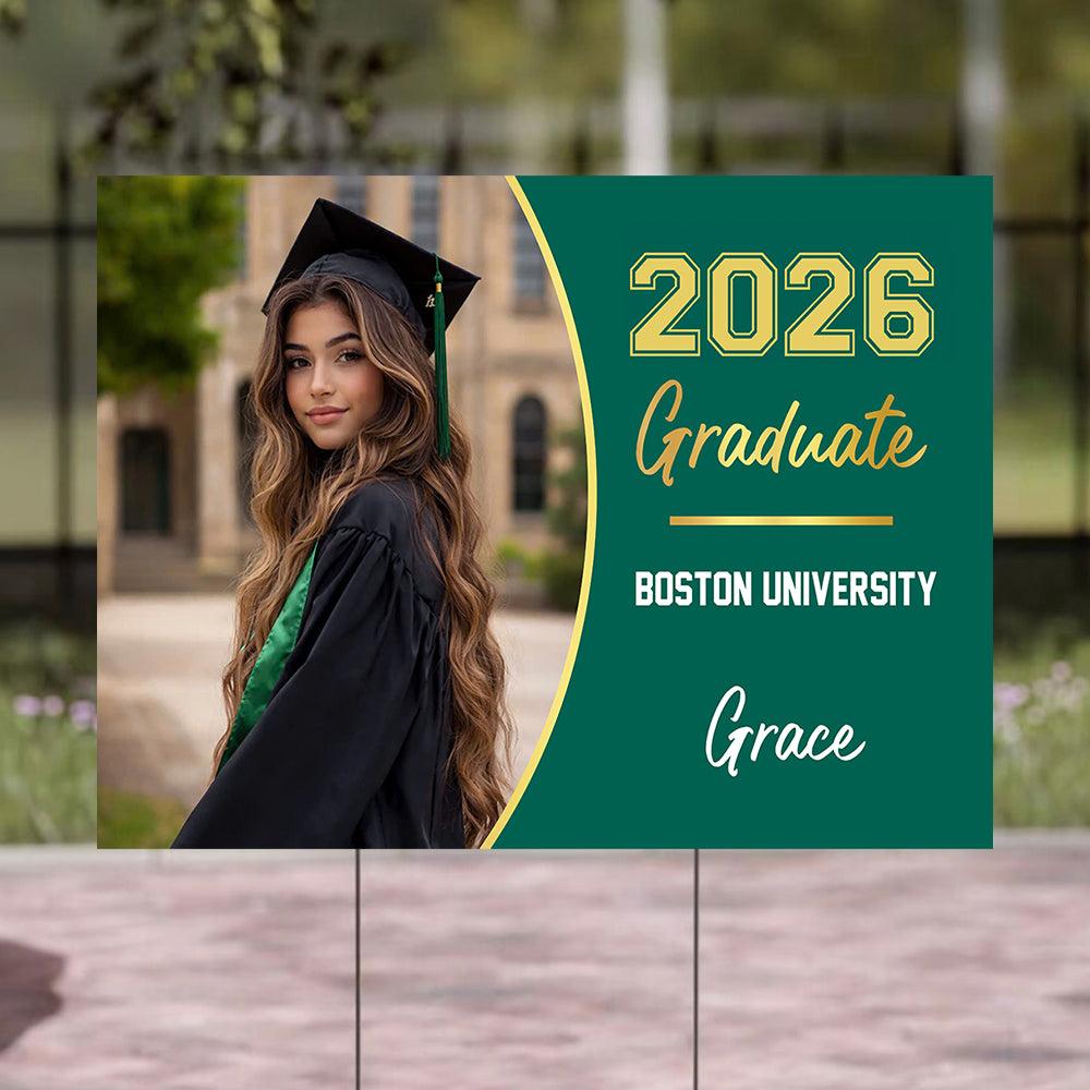 Class Of 2026 Graduate, Graduation Gift - Personalized Graduation Lawn Sign With Stake