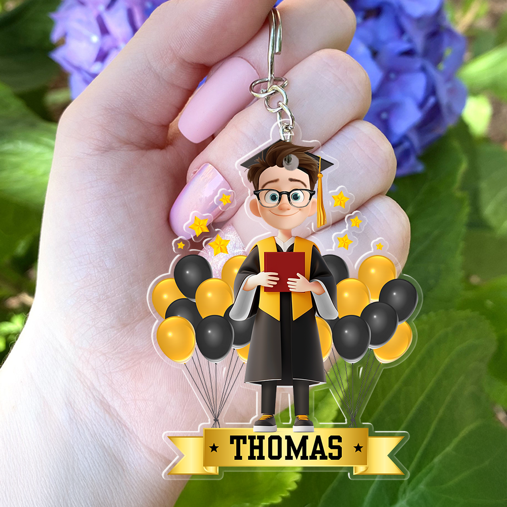 Custom Class of 2025 - Graduation Car Hanging - Personalized Graduation Keychain