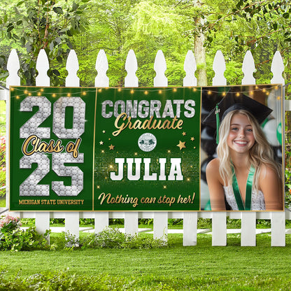 Diamond Congratulations Class Of 2025 Banner - Graduation Banner - Unique Graduation Gift - Door Banner