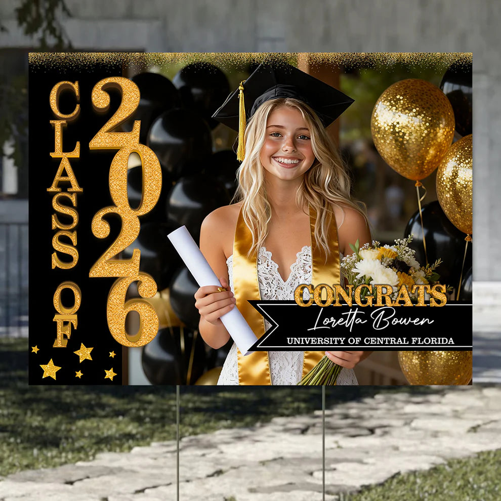 Picket Signs For Graduation Graduation Party Welcome Sign and Lawn Sign Set - Personalized Graduat ...