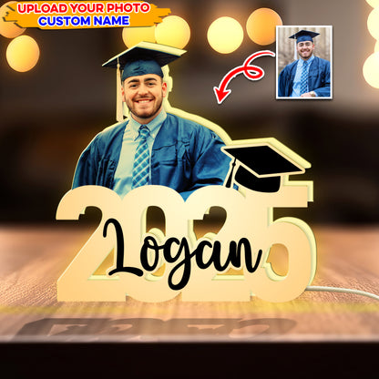 Class Of 2025 Graduation Personalized Light Box Photo Upload - Graduation Gift, Graduation Party Decoration