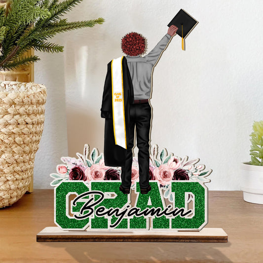 Personalized Graduation Class Of 2025 Gift, Custom Face Photo Graduation Wooden Standing